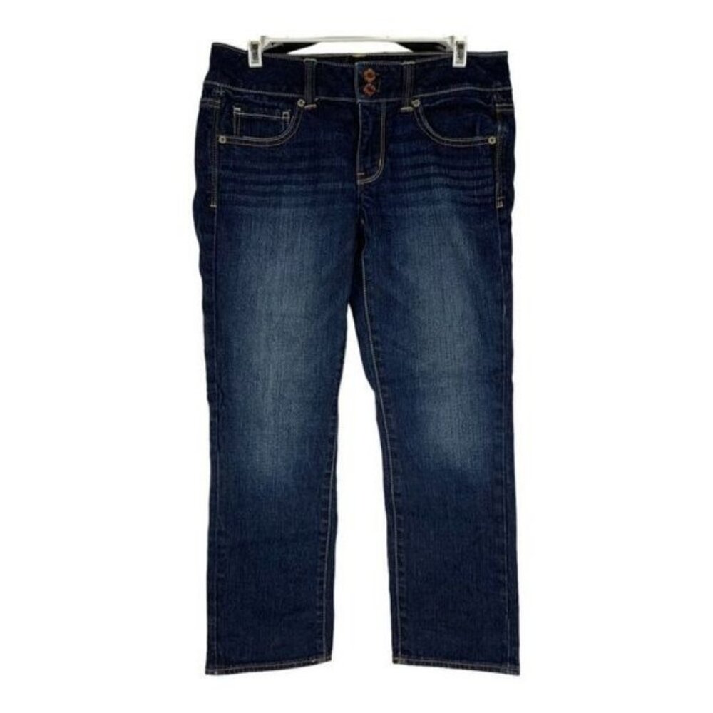 American Eagle Artist Stretch Jeans Womens Size 6 Dark Wash Mid Rise